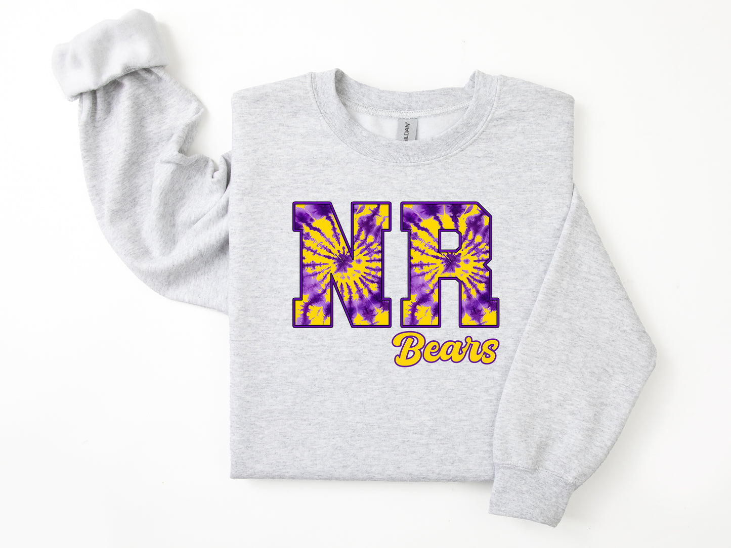 North Royalton Tie Dye Varsity Letters Crewneck