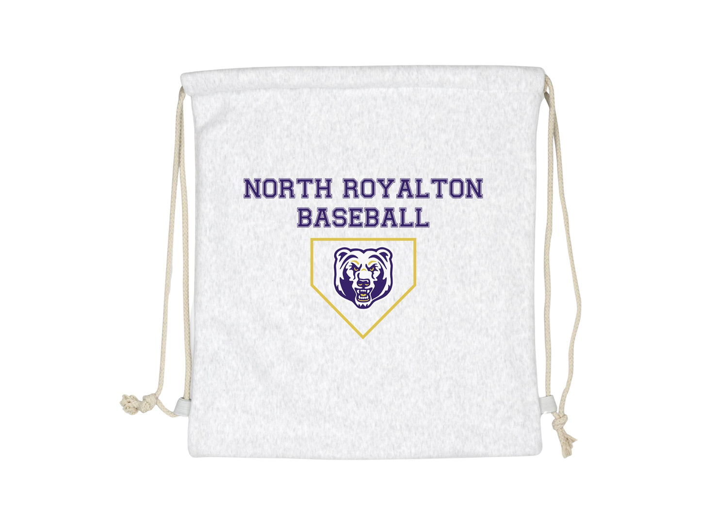 North Royalton Baseball Sweatshirt Drawstring Bag