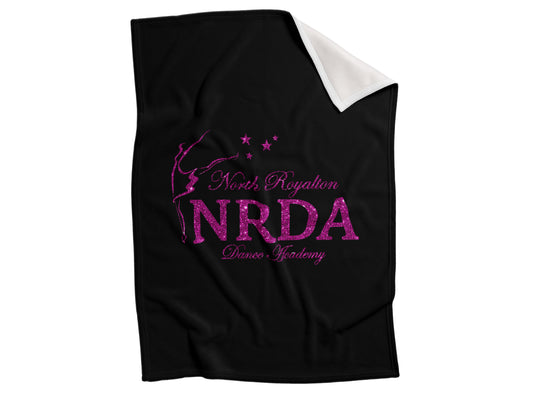 NRDA Black w. Pink Faux Glitter Blanket