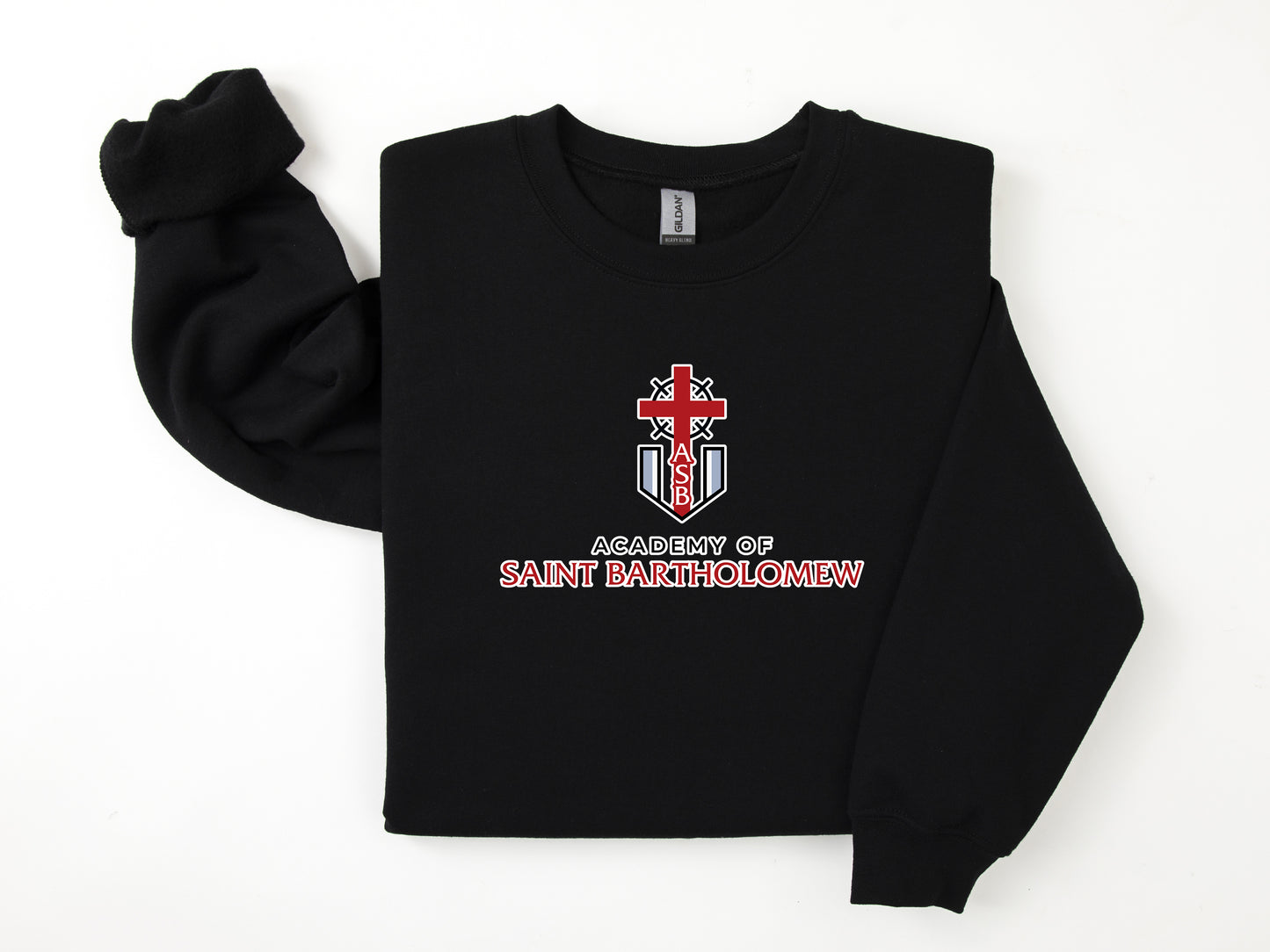 Academy of St. Bartholomew Cross Logo Crewneck