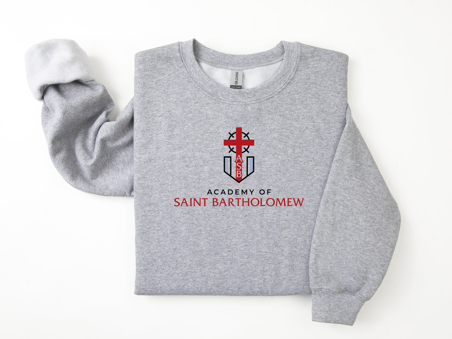 Academy of St. Bartholomew Cross Logo Crewneck