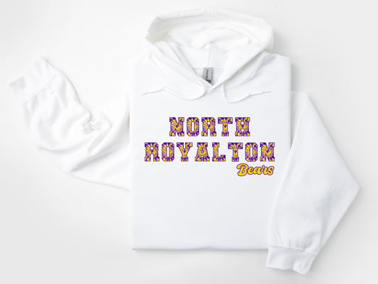 North Royalton Tie Dye Varsity Letters Hoodie