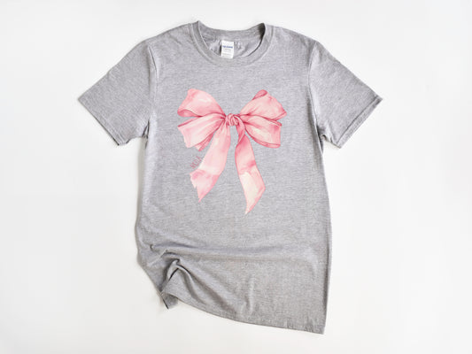 NRDA Ballerina Ribbon Coquette Bow T-Shirt