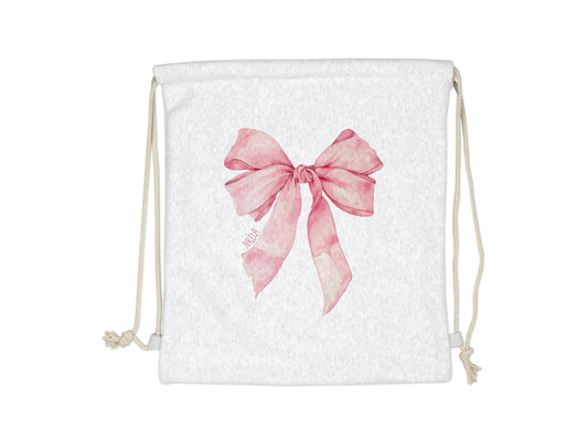 NRDA Ballerina Ribbon Coquette Bow Sweatshirt Drawstring