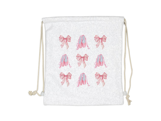 NRDA Bow & Ballerina Slippers Sweatshirt Drawstring