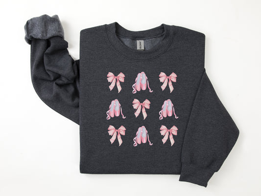 NRDA Bow & Ballerina Slippers Crewneck