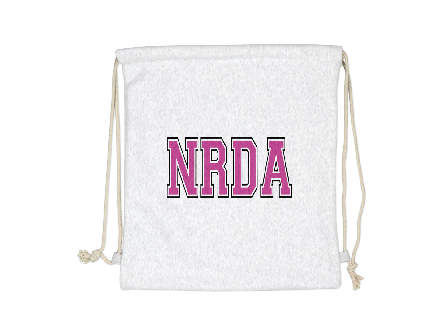 NRDA Varsity Letter Sweatshirt Drawstring Bag