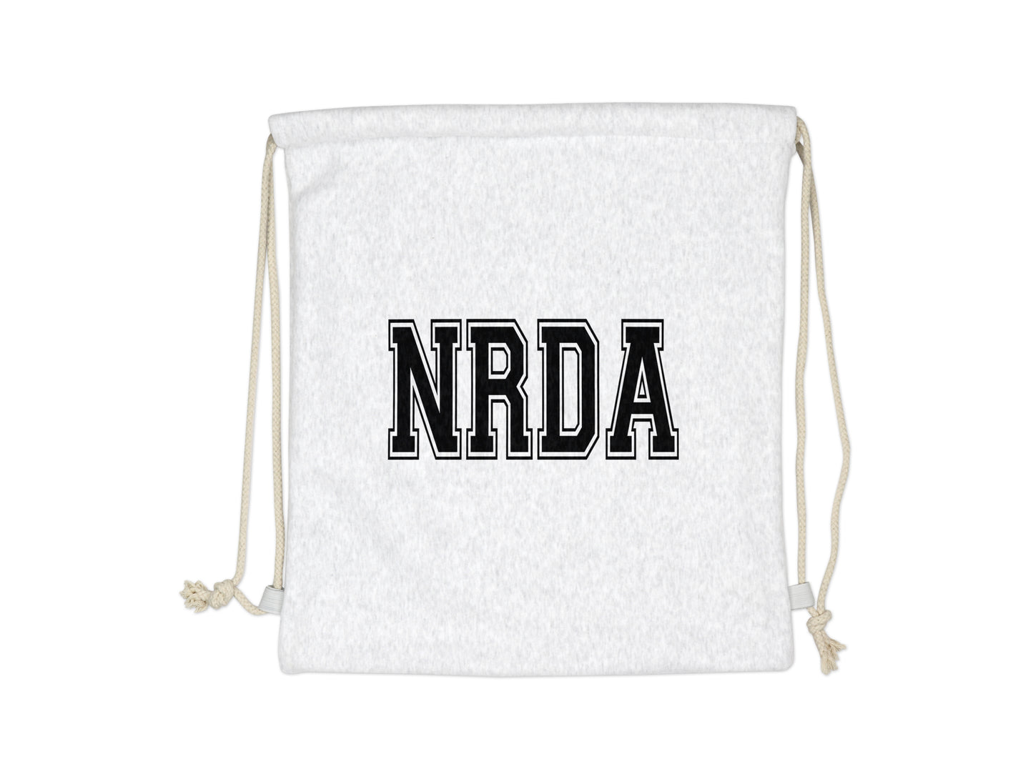 NRDA Varsity Letter Sweatshirt Drawstring Bag