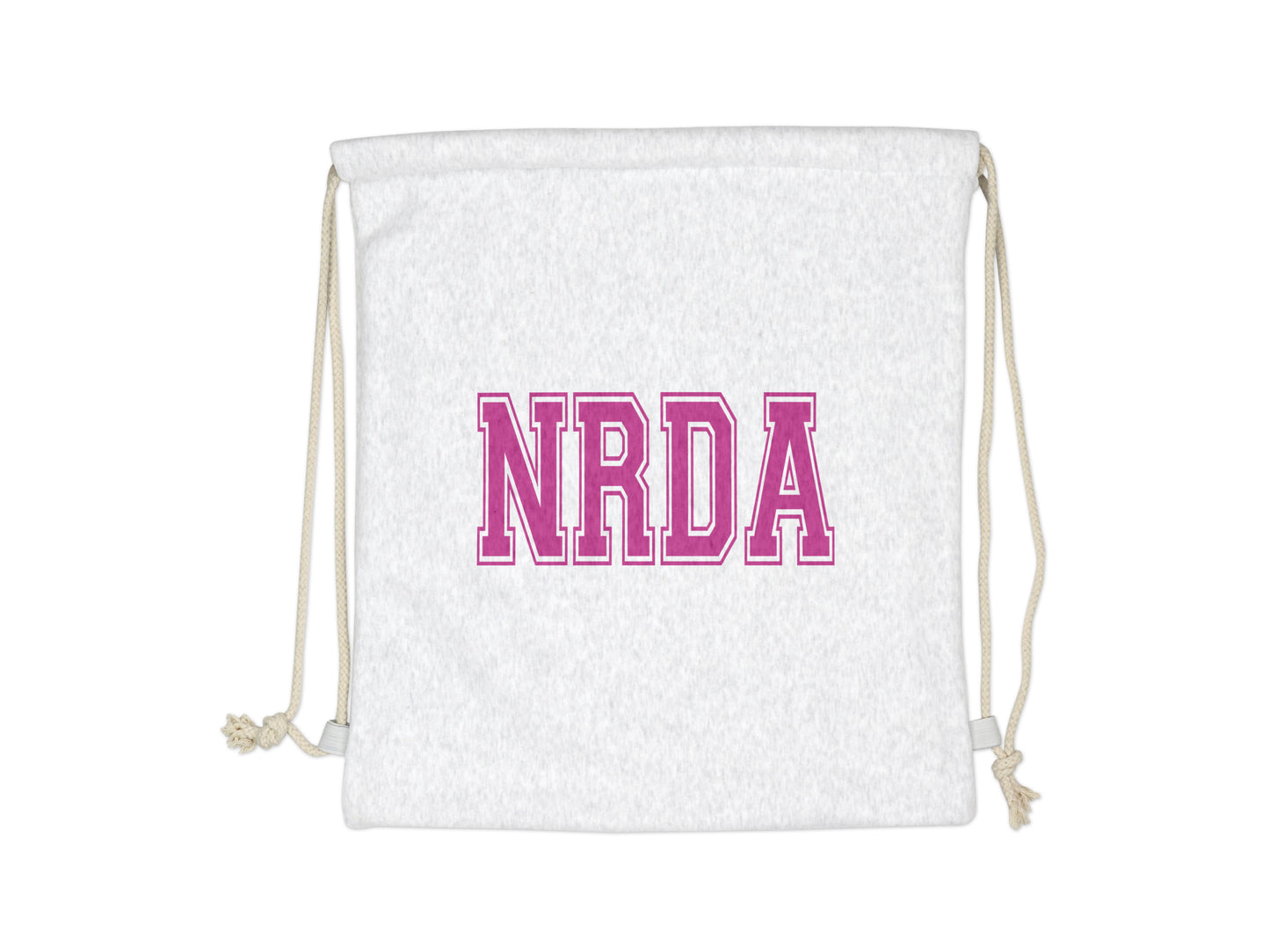 NRDA Varsity Letter Sweatshirt Drawstring Bag