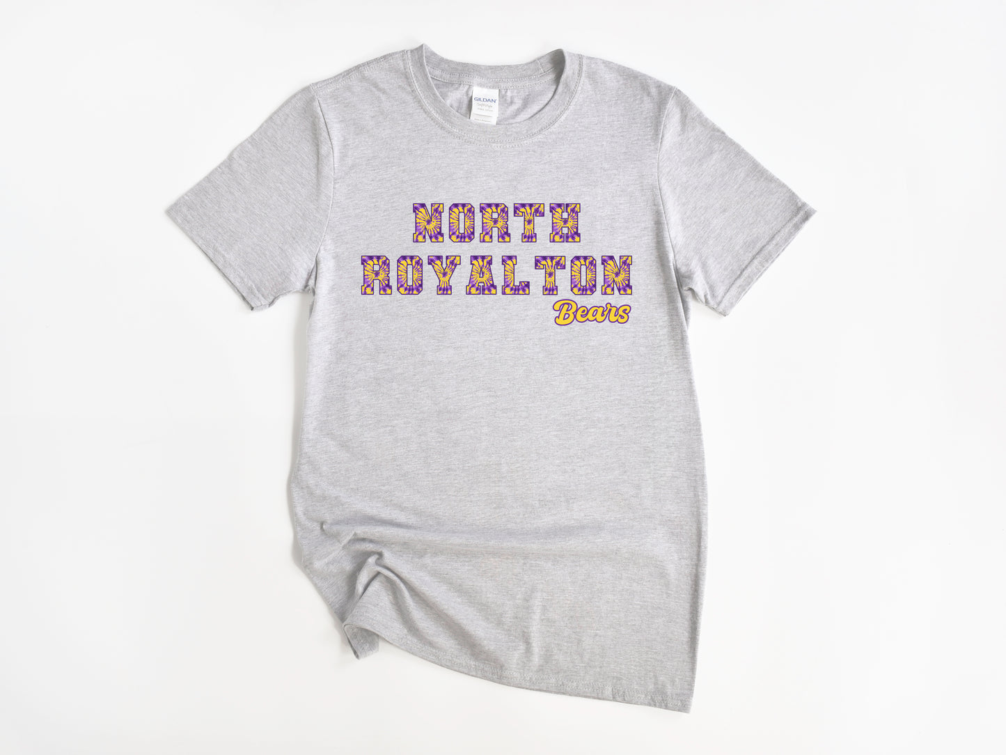 North Royalton Tie Dye Varsity Letters T-Shirt