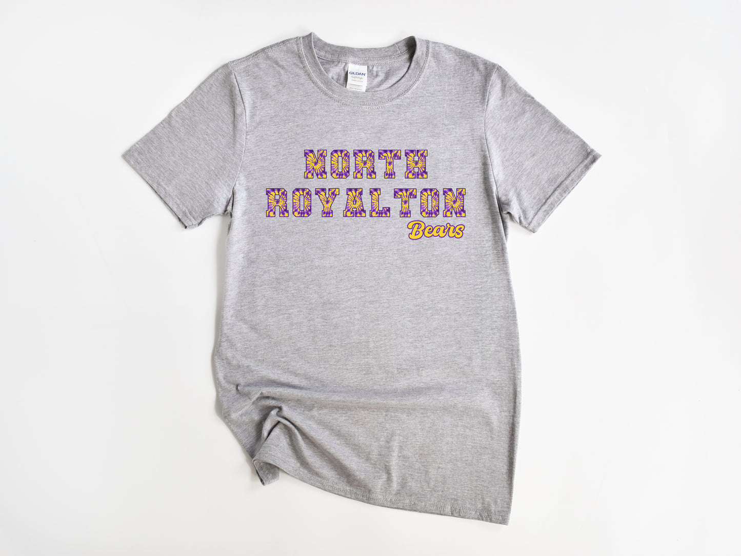 North Royalton Tie Dye Varsity Letters T-Shirt