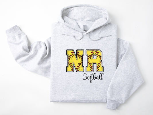 North Royalton Varsity Letter Softball Hoodie