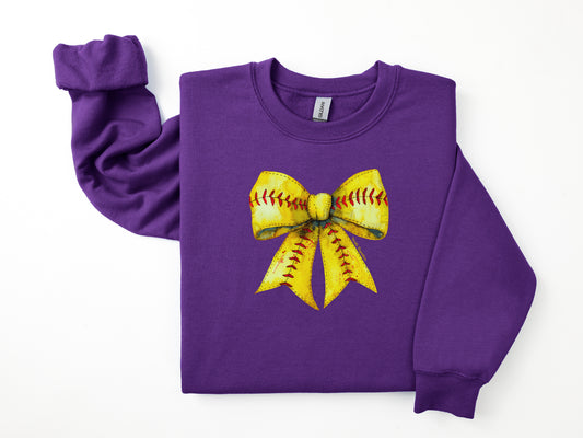 North Royalton Softball Bow #1 Crewneck