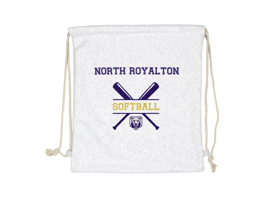 North Royalton Softball Sweatshirt Drawstring Bag