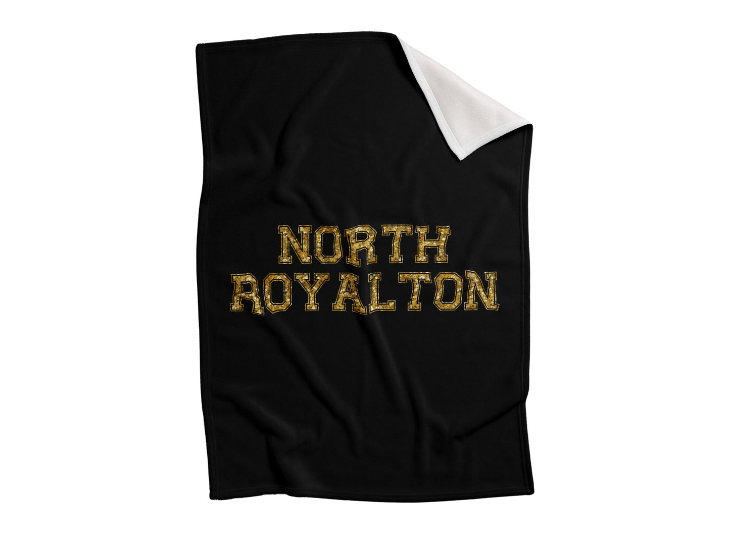 North Royalton Faux Gold Glitter North Royalton Blanket