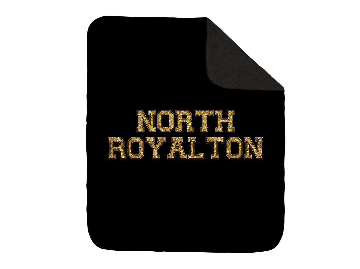 North Royalton Faux Gold Glitter North Royalton Blanket